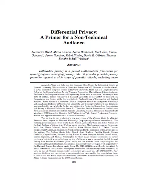Differential Privacy