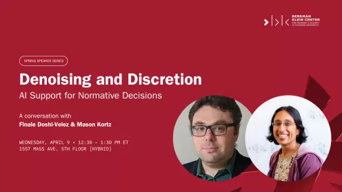 Denoising and Discretion: AI Support for Normative Decisions 