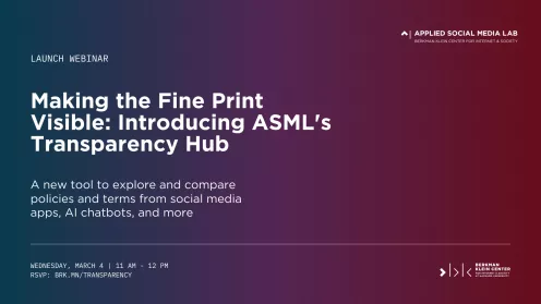 Making the Fine Print Visible: Introducing ASML’s Transparency Hub 