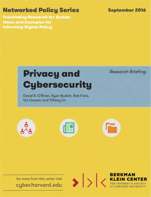 Privacy and Cybersecurity Research Briefing
