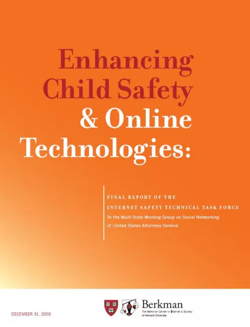 Enhancing Child Safety and Online Technologies